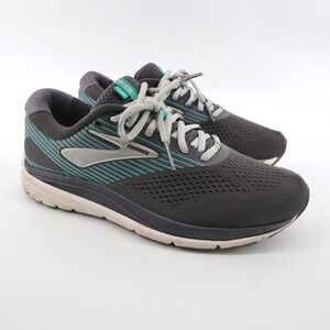 Brooks Addiction 14 Motion Control Running Shoes Grey Teal Womens 8.5